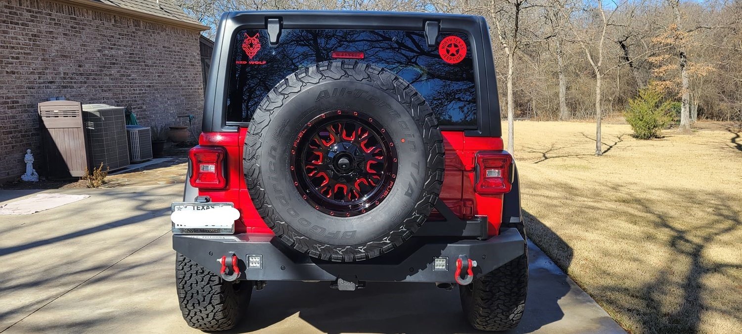 Body Armor 5298 Tire Carrier for Body Armor (JL2965) Rear Bumper for